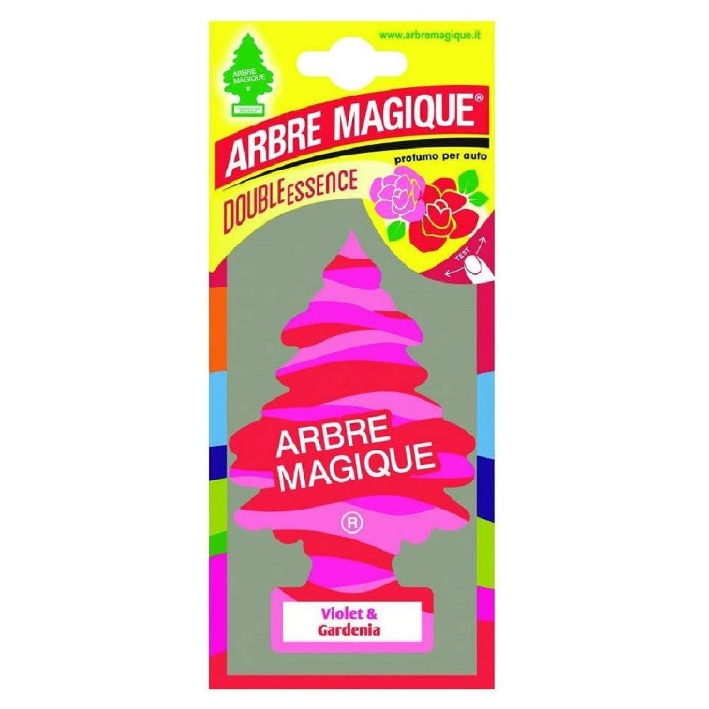 Trade Shop - Arbre Magique Mono Profumatore Per Auto Profumazione Fragranza Violet & Gardenia -