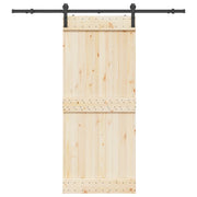 Kit di Binari per Porte Scorrevoli 183 cm Acciaio Nero 4009748