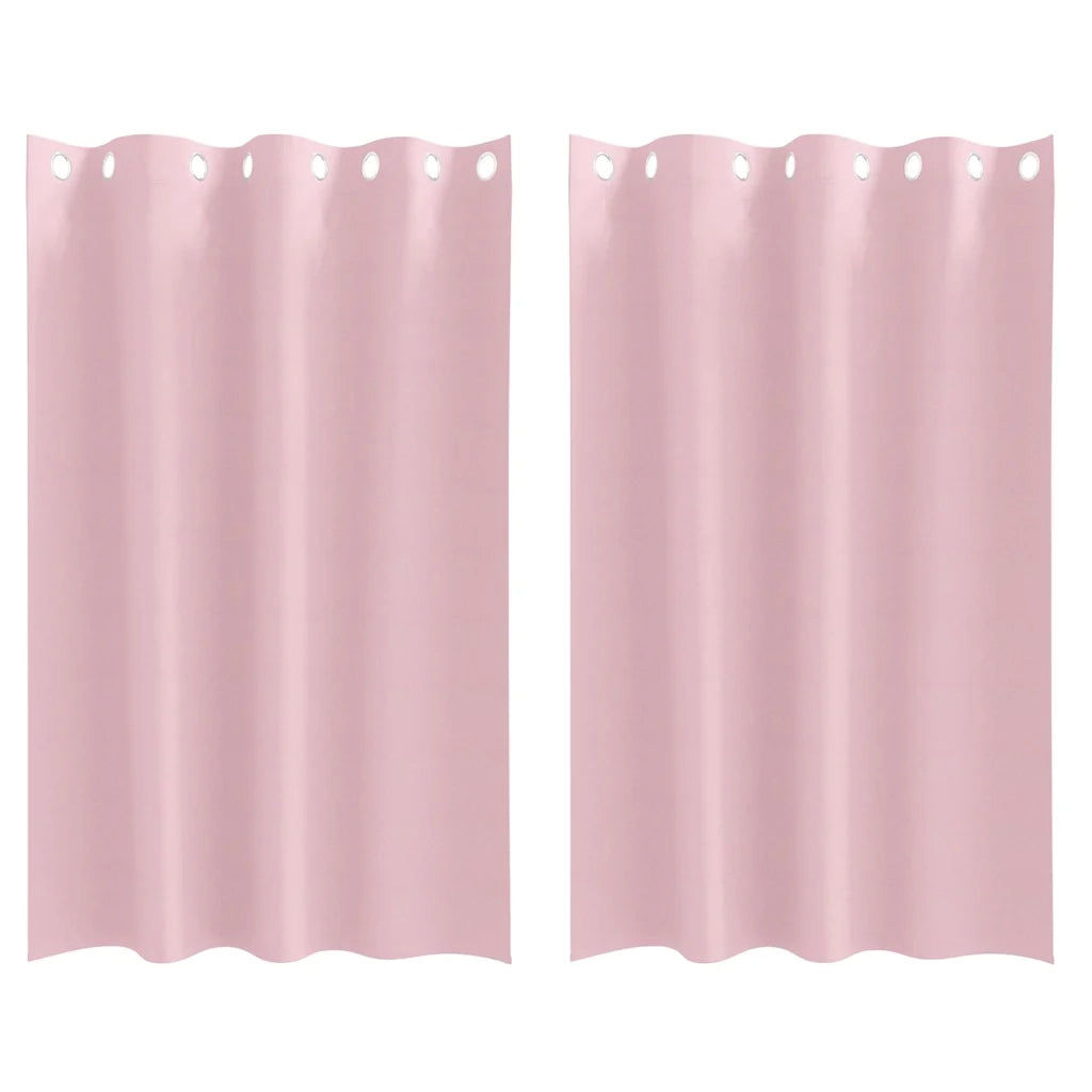 Tende Blackout con Anelli 2 pz Rosa baby 175 x 140 cm 4107409