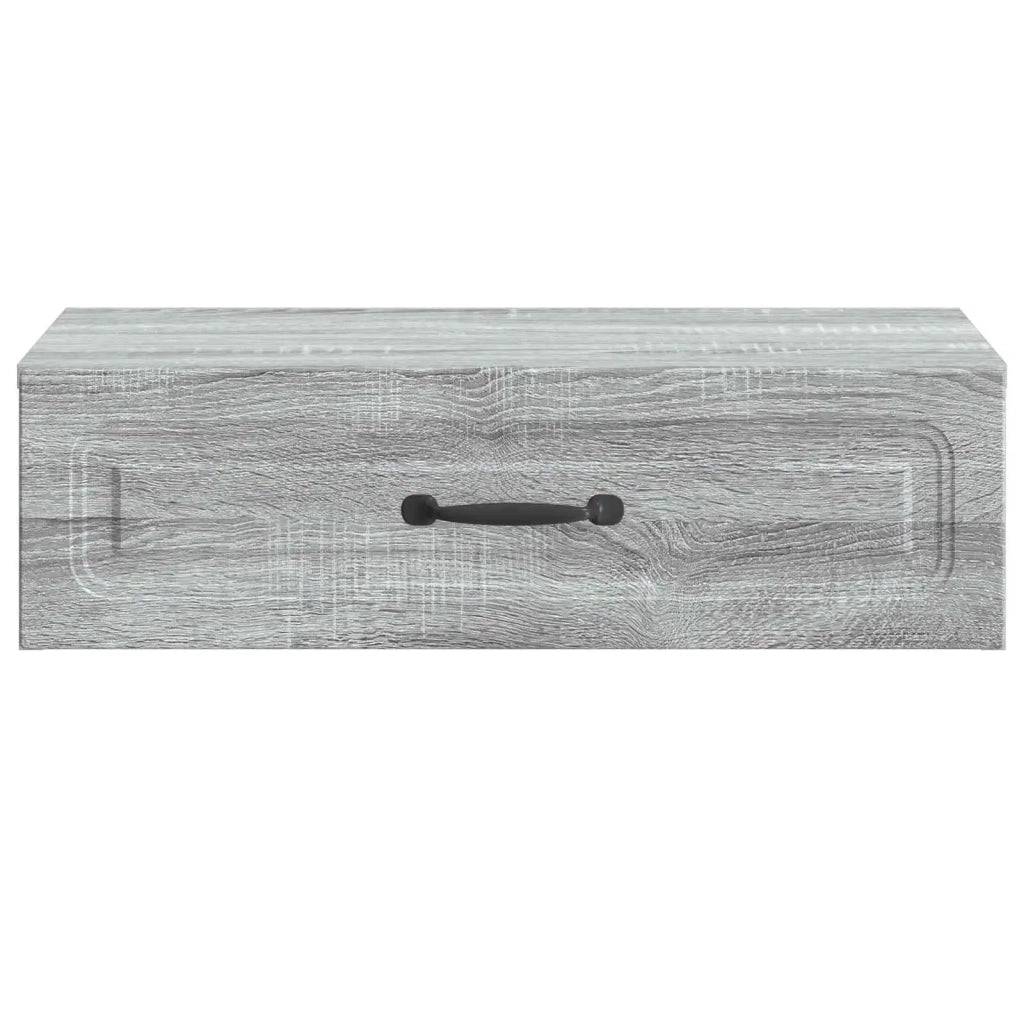 Tavolino da Parete Laterale Grigio Sonoma 59 x 34,5 x 17 cm 899341