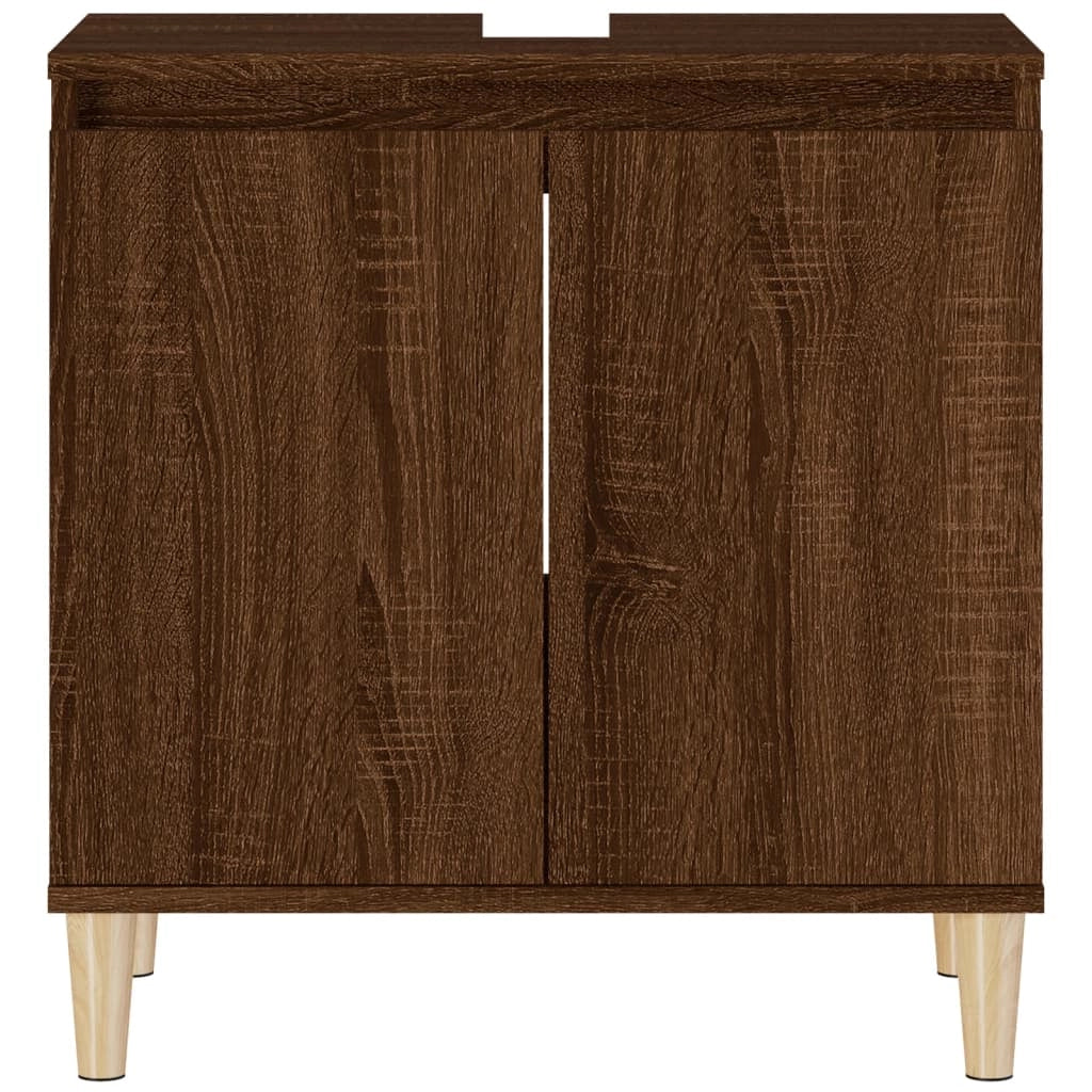 Mobile lavabo 58 x 33 x 60 cm in legno ingegnerizzato marrone 02_0006823