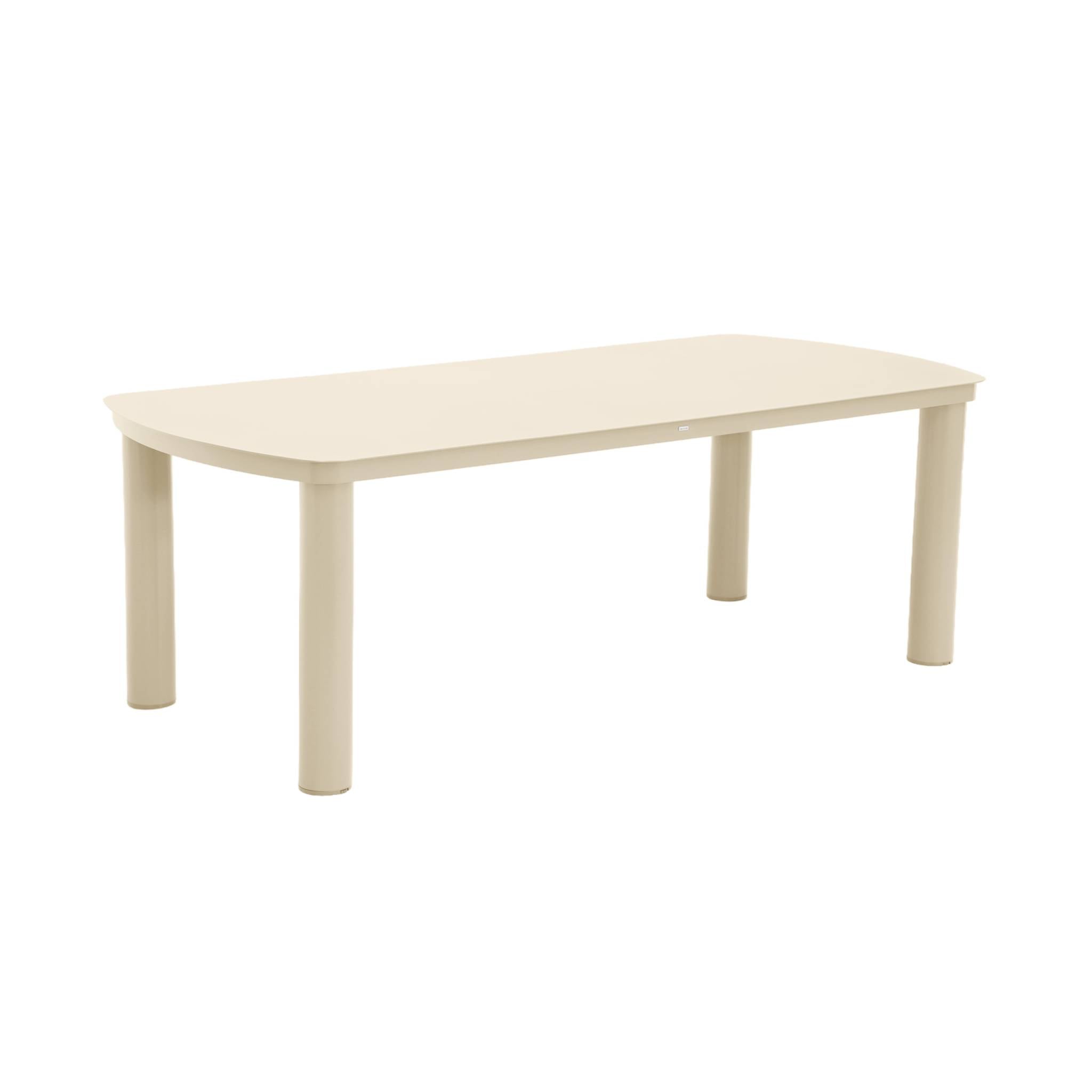 Set tavolo da giardino in alluminio con 8 sedie, beige