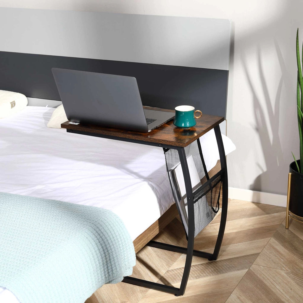 Comodino con contenitore ¨C zephmum ¨C 53x35x64,5 cm marrone r¨²stico