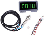 Contatore di giri LED 0,56 pollici - Tachimetro - Interruttore Hall NPN - Intervallo di misura 10-9999 giri/min - Frequenza di aggiornamento >3 volte/secondo - Tensione di funzionamento DC 8-24 V - Tachimetro