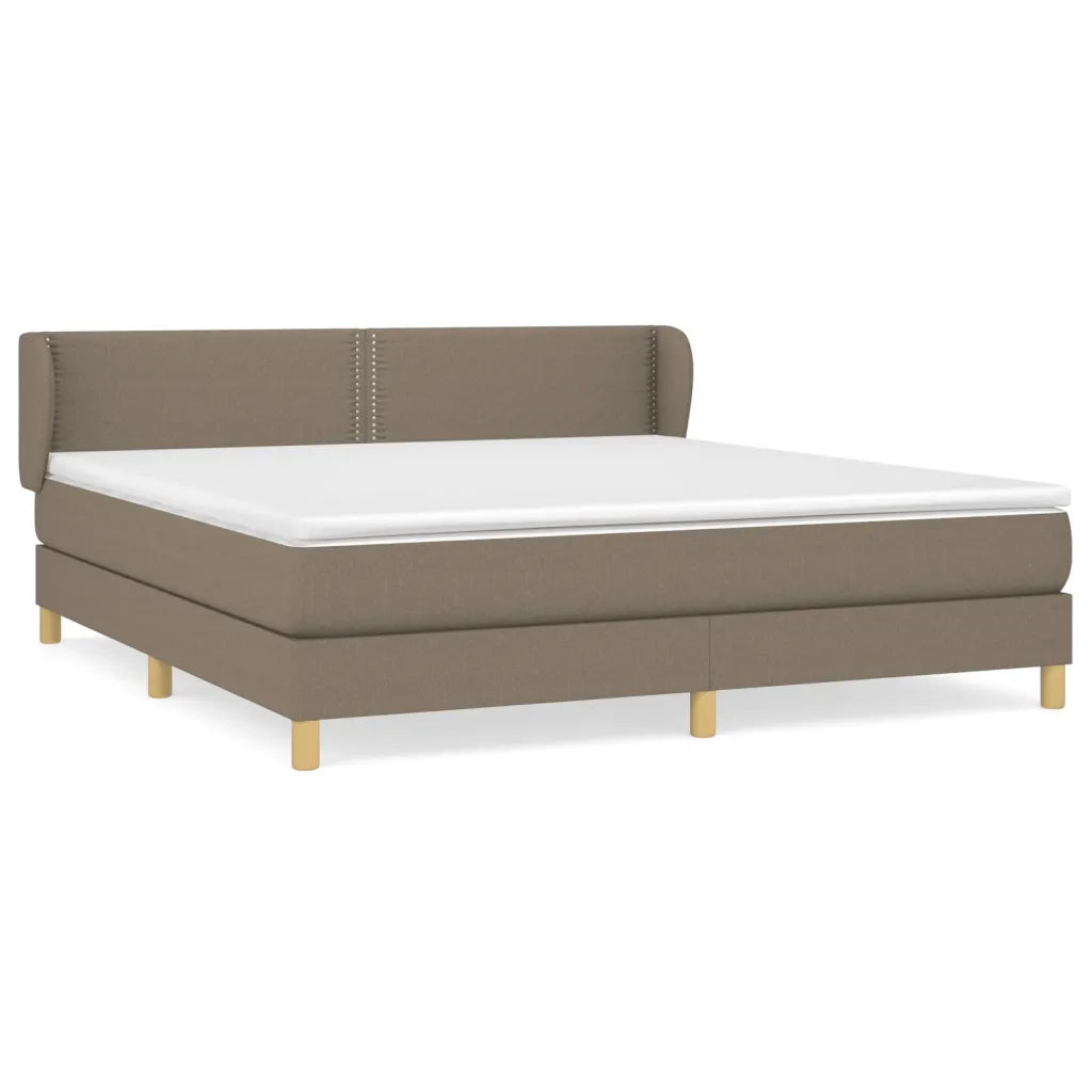 Giroletto a Molle con Materasso Tortora 180x200 cm in Tessuto cod mxl 62001