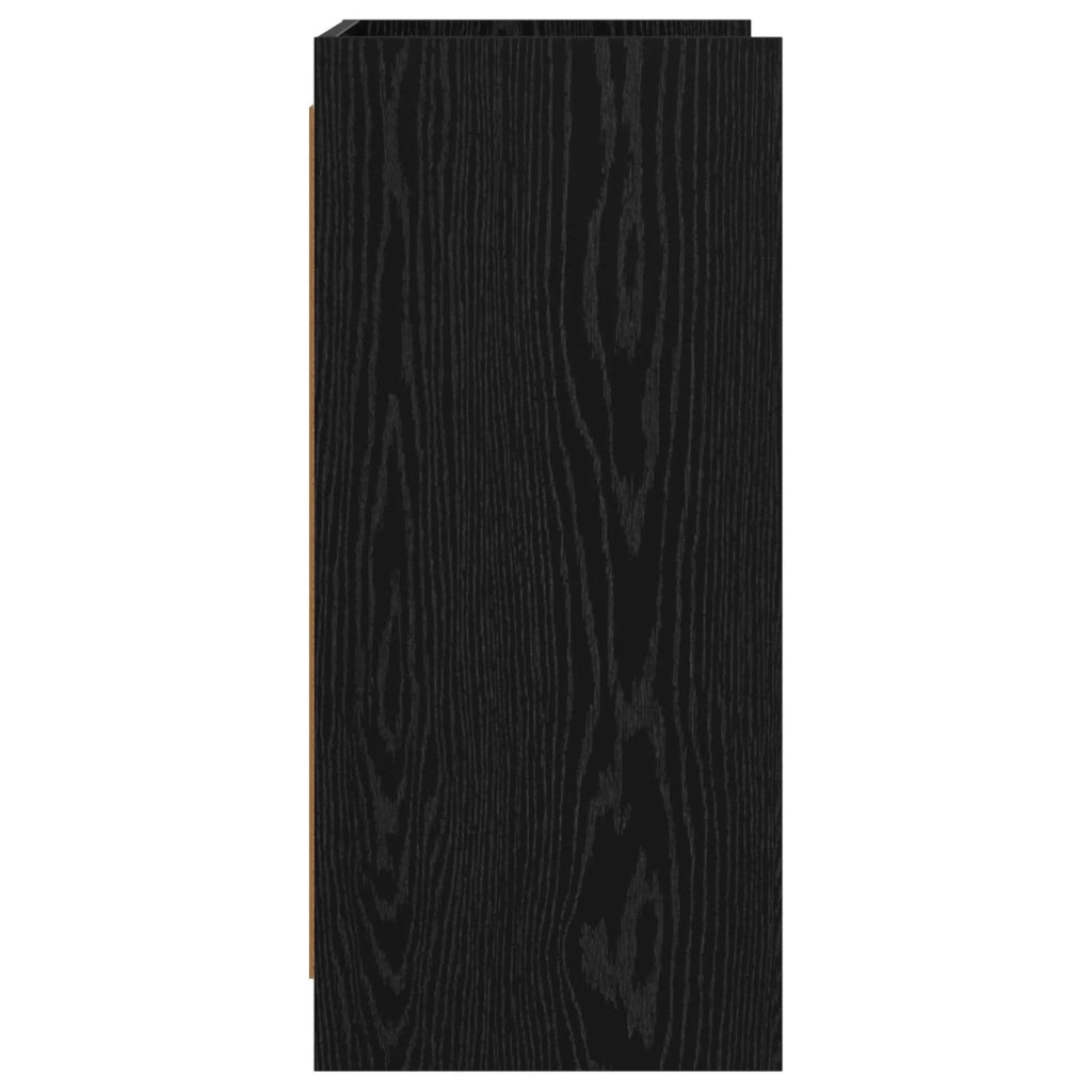 Credenza Rovere Nero 75 x 36 x 80 cm Legno ingegnerizzato 8011108