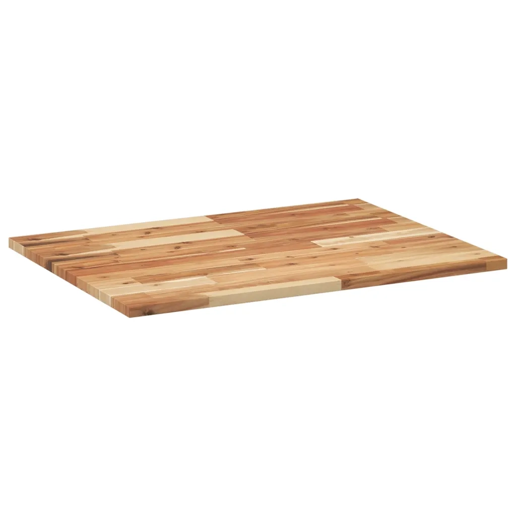 vidaXL Piano da Bagno Finitura a Olio 80x60x2 cm in Legno di Acacia