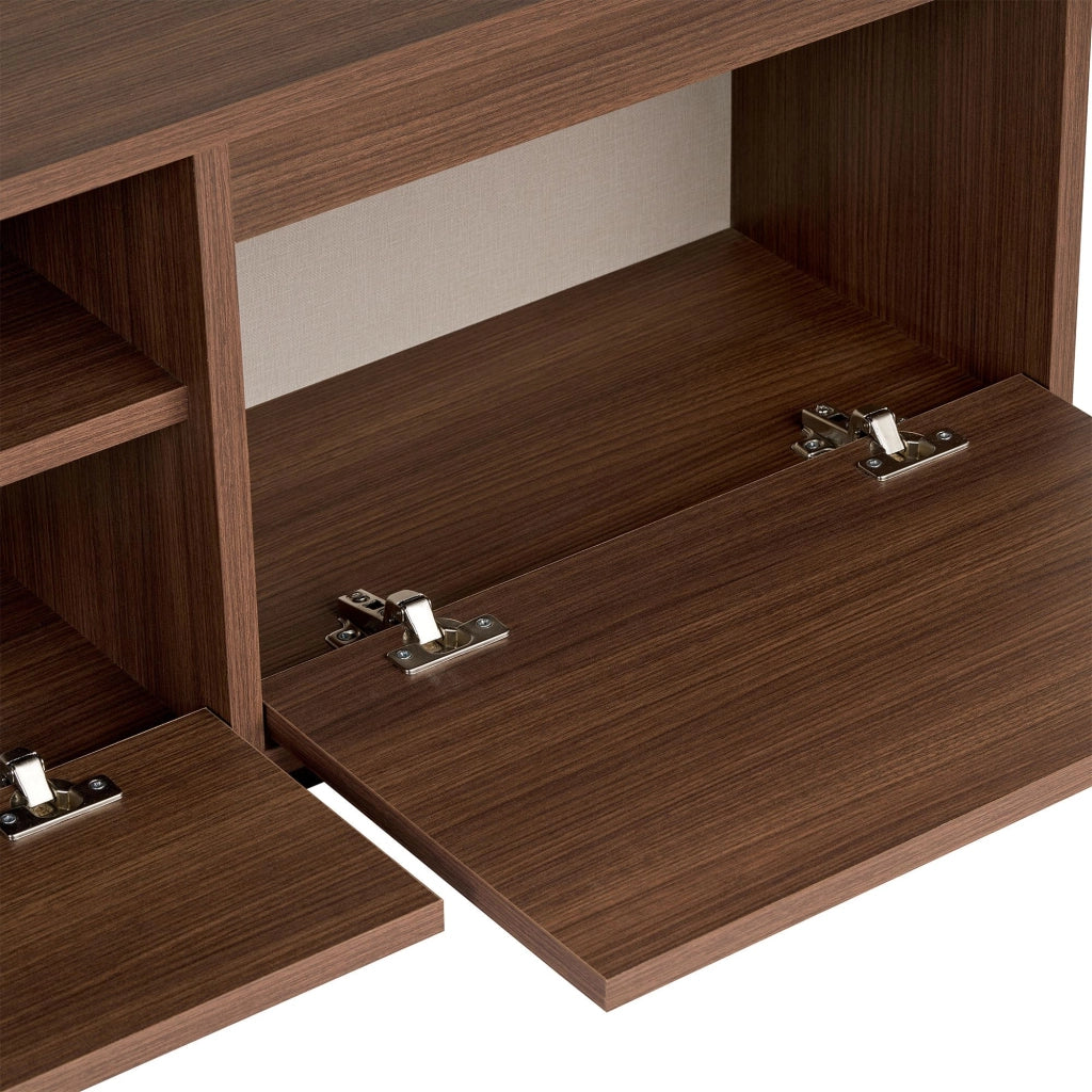 Porta TV in legno "Sentinel" - 160 x 30 x 42 cm - Marrone