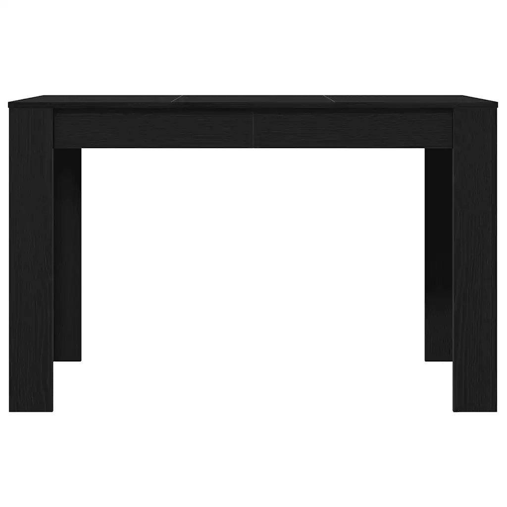 Tavolo da Pranzo Rovere Nero 120x60x76 cm Legno Multistrato