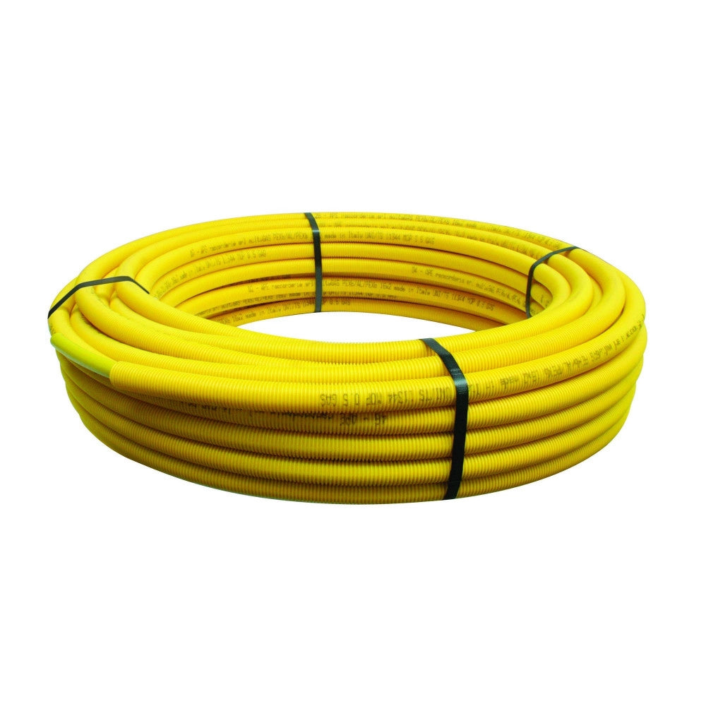 Tubo multistrato 16x2,0mm - 1mt giallo rivestito giallo per gas