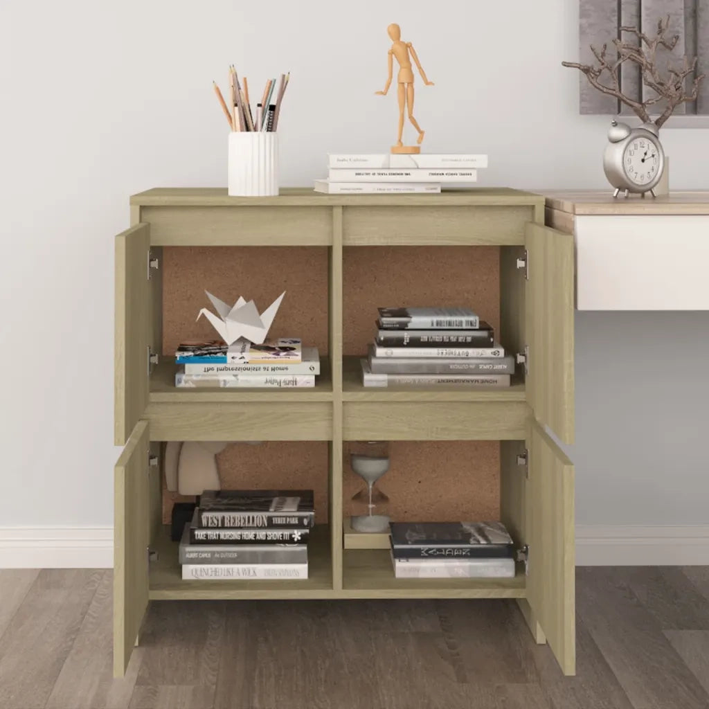 Credenza-Buffet-Armadio da cucina Rovere Sonoma 70x41x75 cm in Truciolato 786497