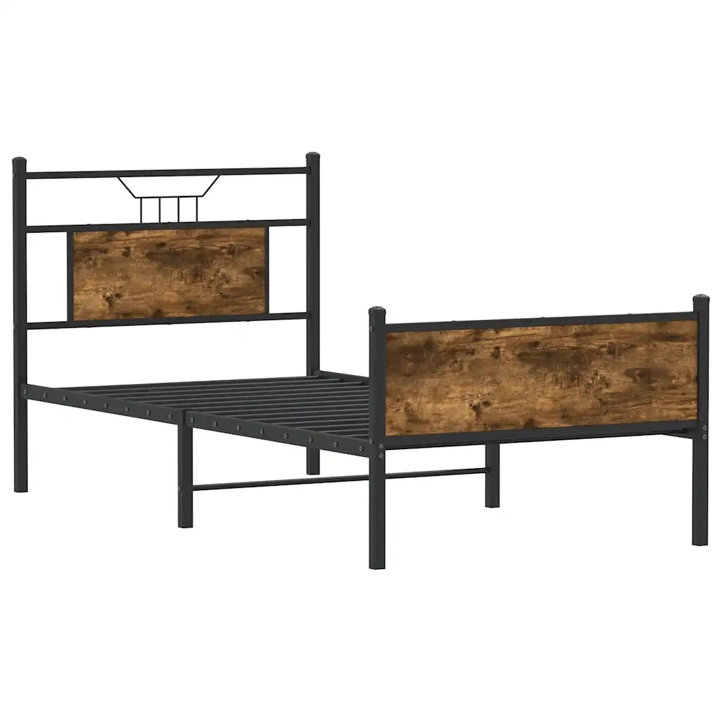 Giroletto senza Materasso Rovere Fumo 75x190 cm in Truciolato