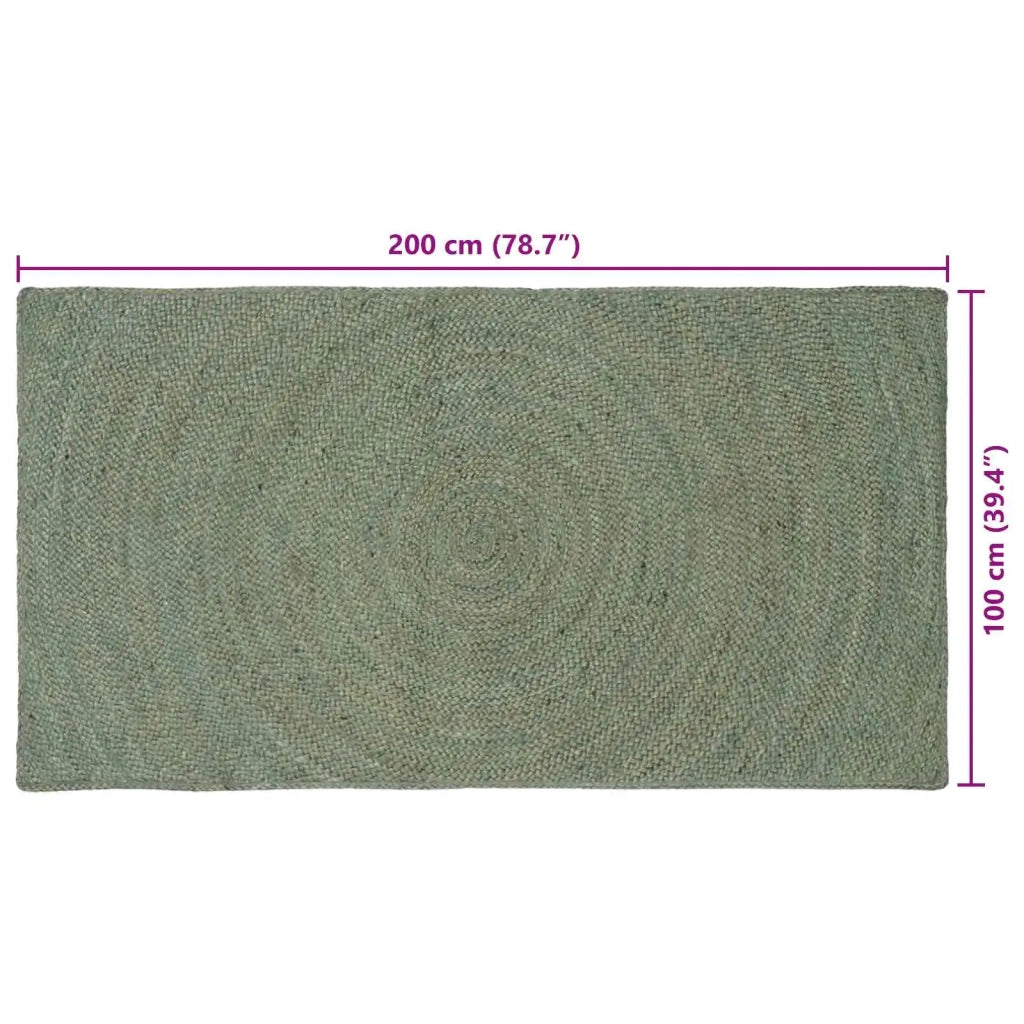 Tappeti per area Verde Oliva 100 x 200 cm Juta 42010581