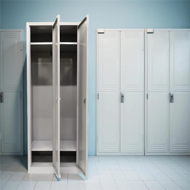 ARMADIO SPOGLIATOIO IN METALLO CON 2 ANTE 60 X 40 X H167 CM