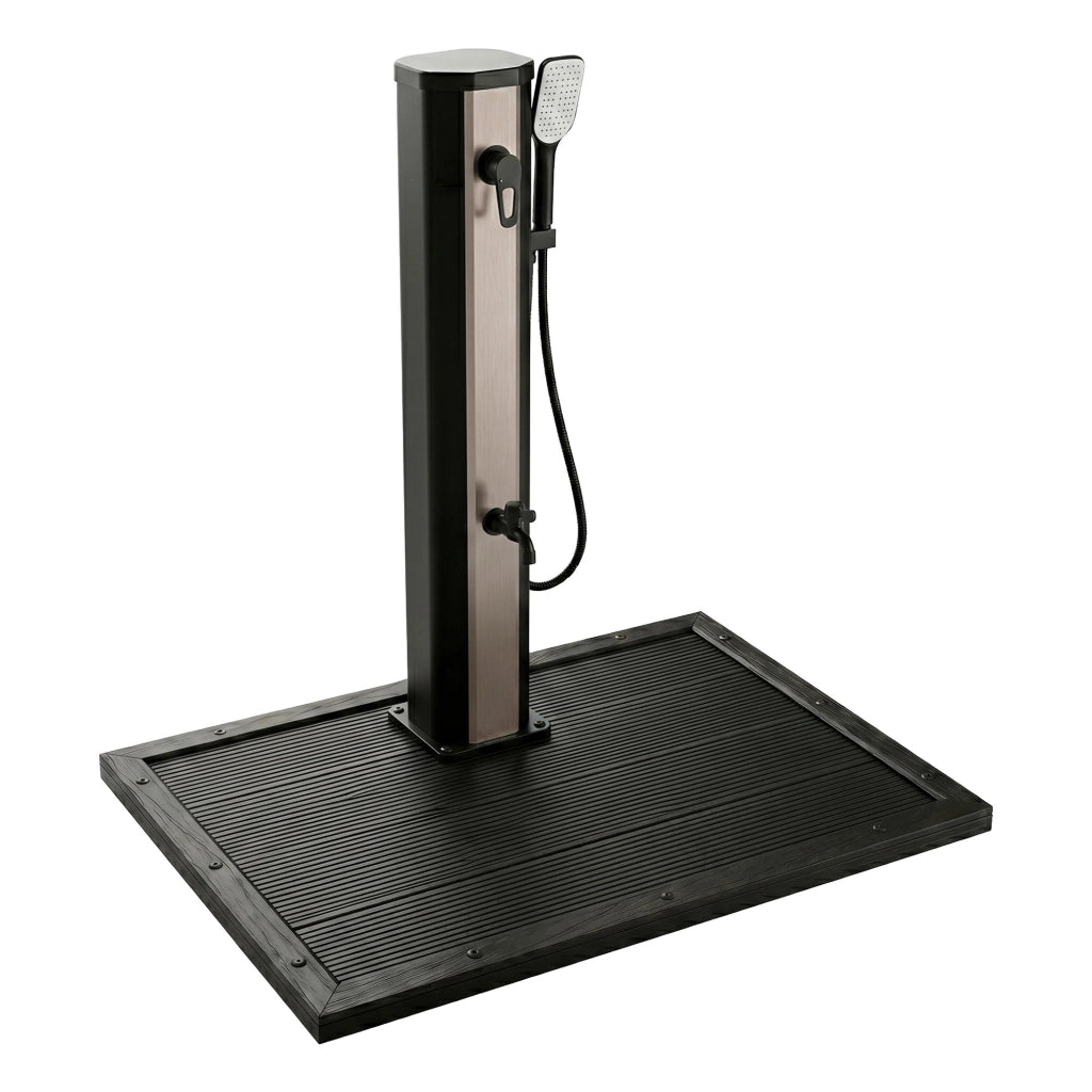 Doccia solare da giardino da 20L con pedana - Tanaga Bronze & Dasar