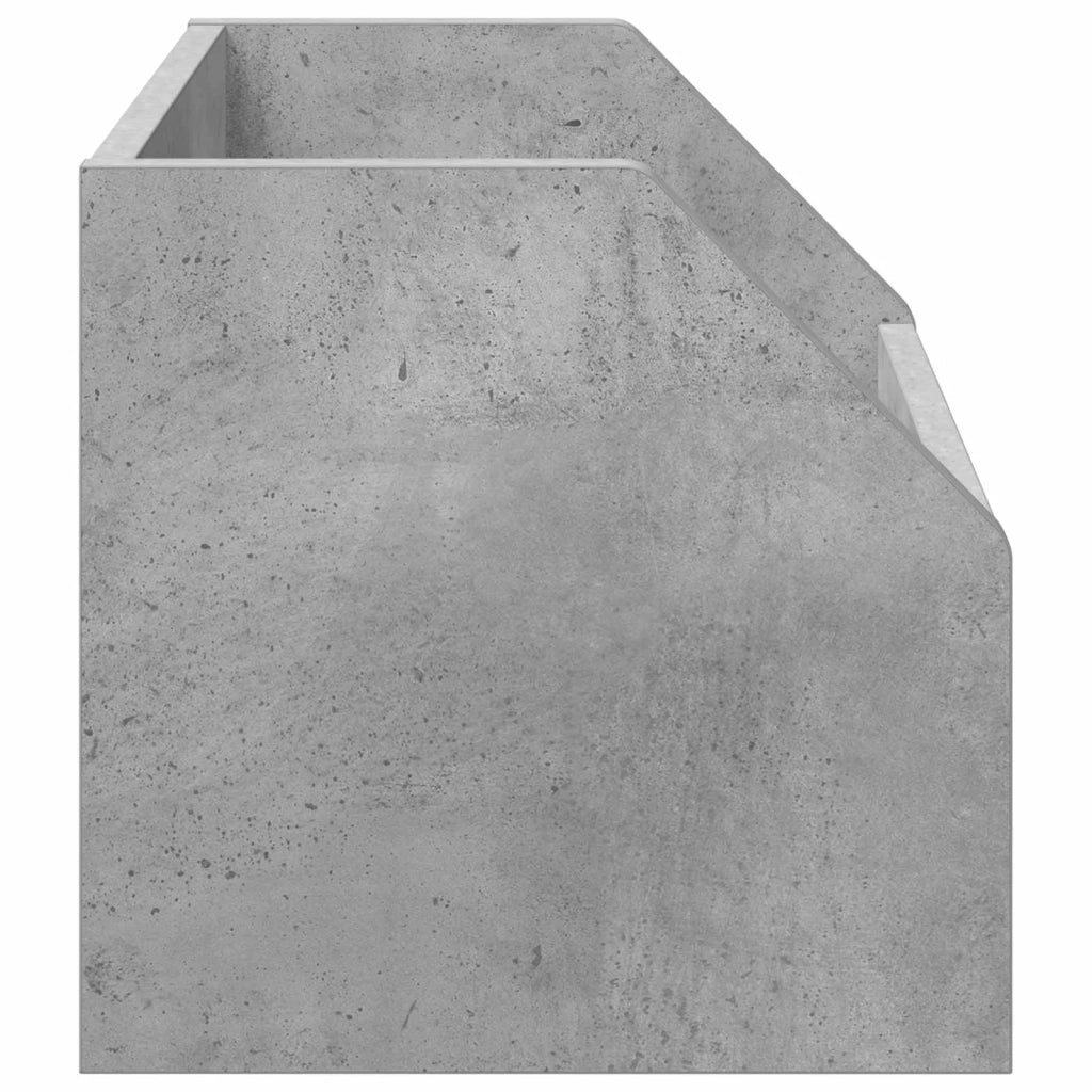 Scatola per album in vinile Grigio Cemento 38 x 30 x 29 cm 8012816