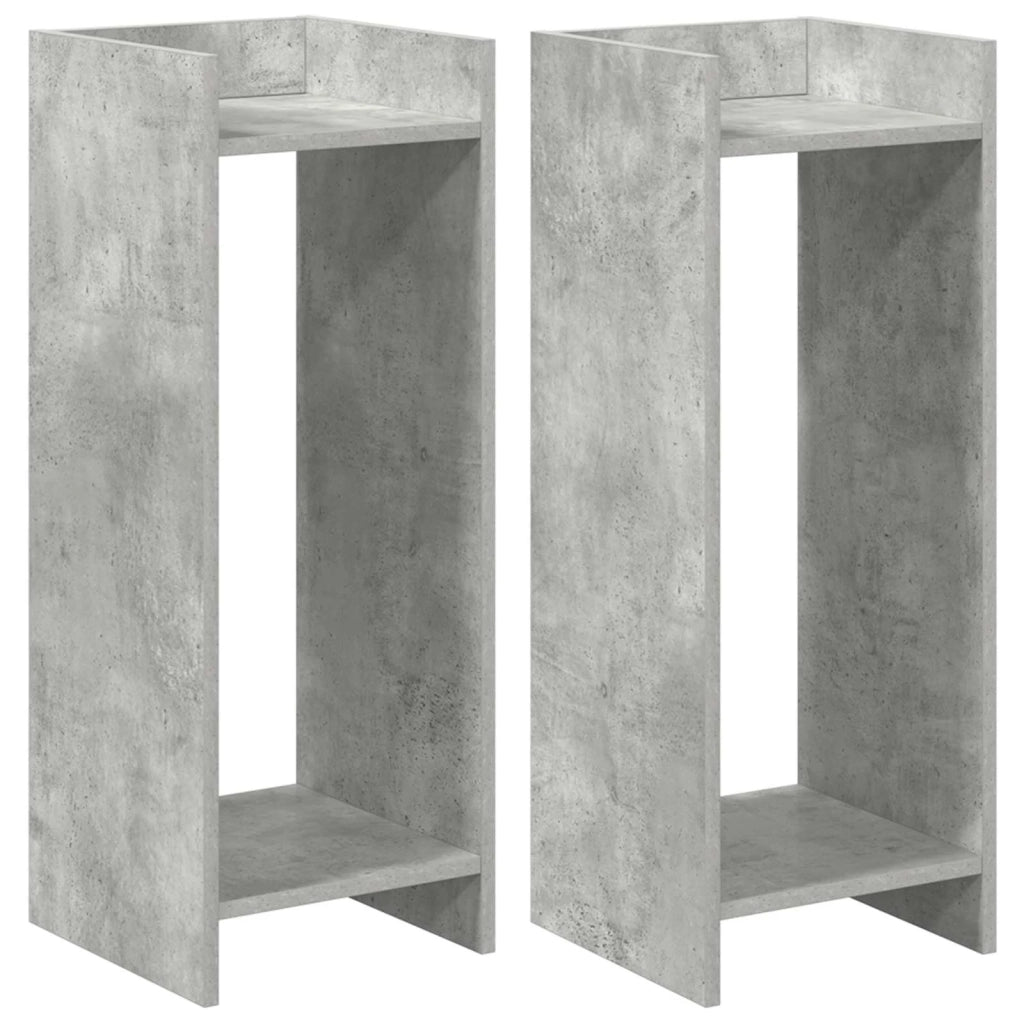 Supporto per piante 2 pcs Grigio Cemento 30 x 30 x 80 cm 899585