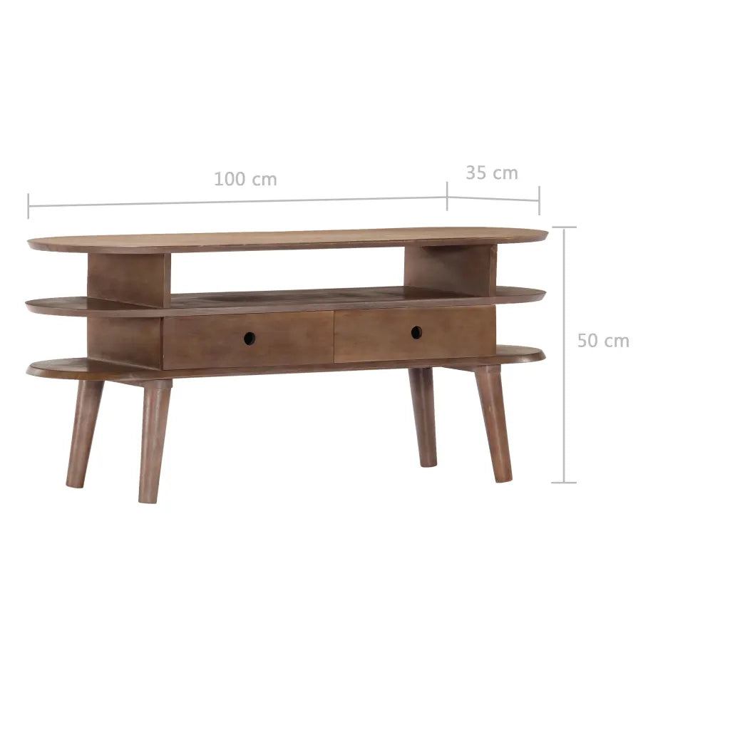 Mobile TV | Armadietto TV | Mobile Porta TV 110x35x50cm in Legno Massello di Acacia