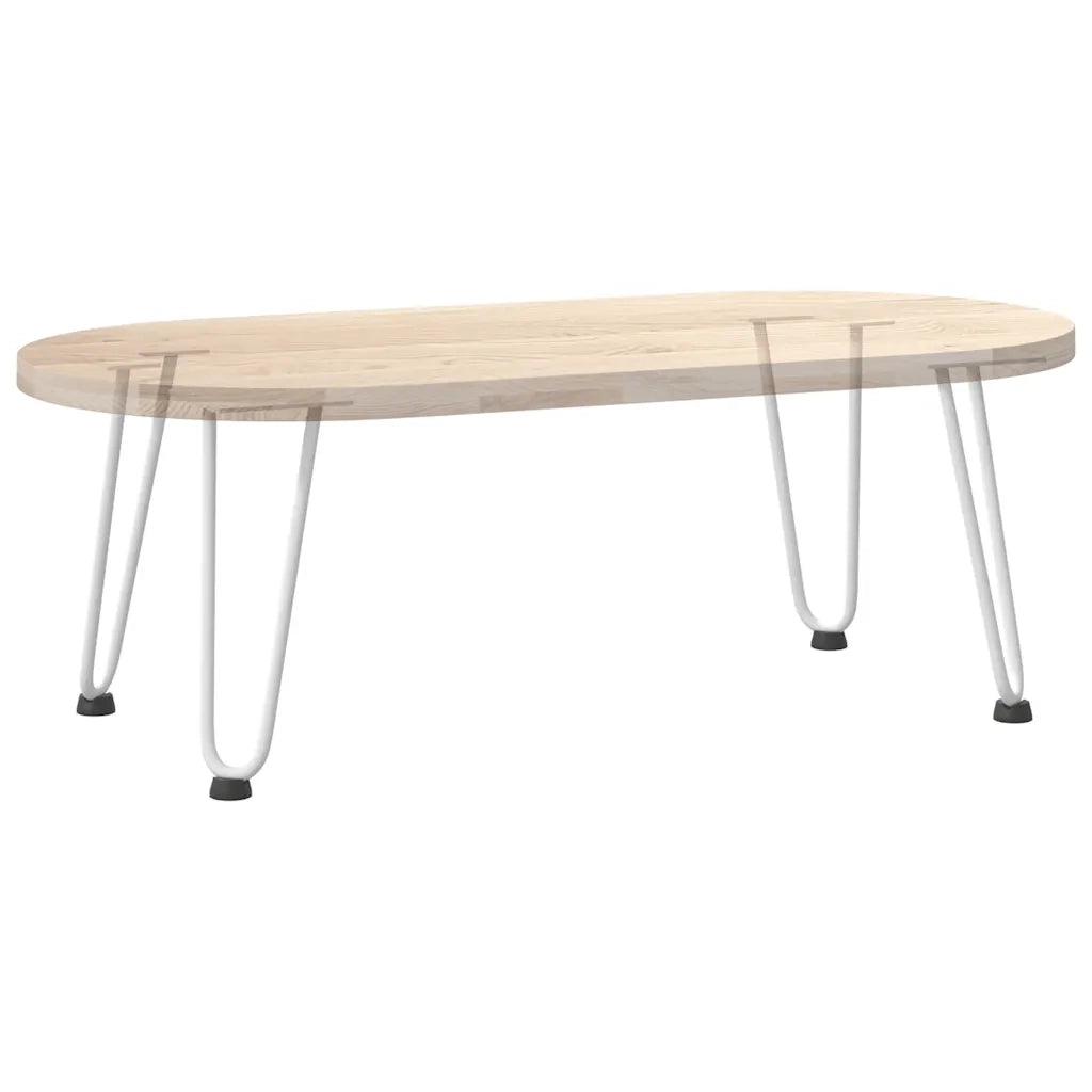 vidaXL Gambe a forcina per tavolino 4 pz bianche 30 cm in acciaio massiccio