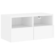 Mobile TV multimediale mensola TV mobile TV sala da pranzo soggiorno camera da letto da parete 60 x 30 x 30 cm legno ingegnerizzato bianco 02_0027792