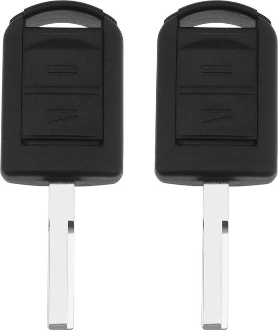 2 tasti 2 bottone telecomando guscio compatibile con Corsa C Meriva A Tigra B Combo C - sostituzione attaccapanni cassetto contenitore con HU43 lamella chiave