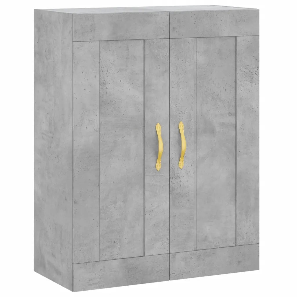 Credenza Grigio Cemento 69,5x34x180 cm in Legno Multistrato 3199541