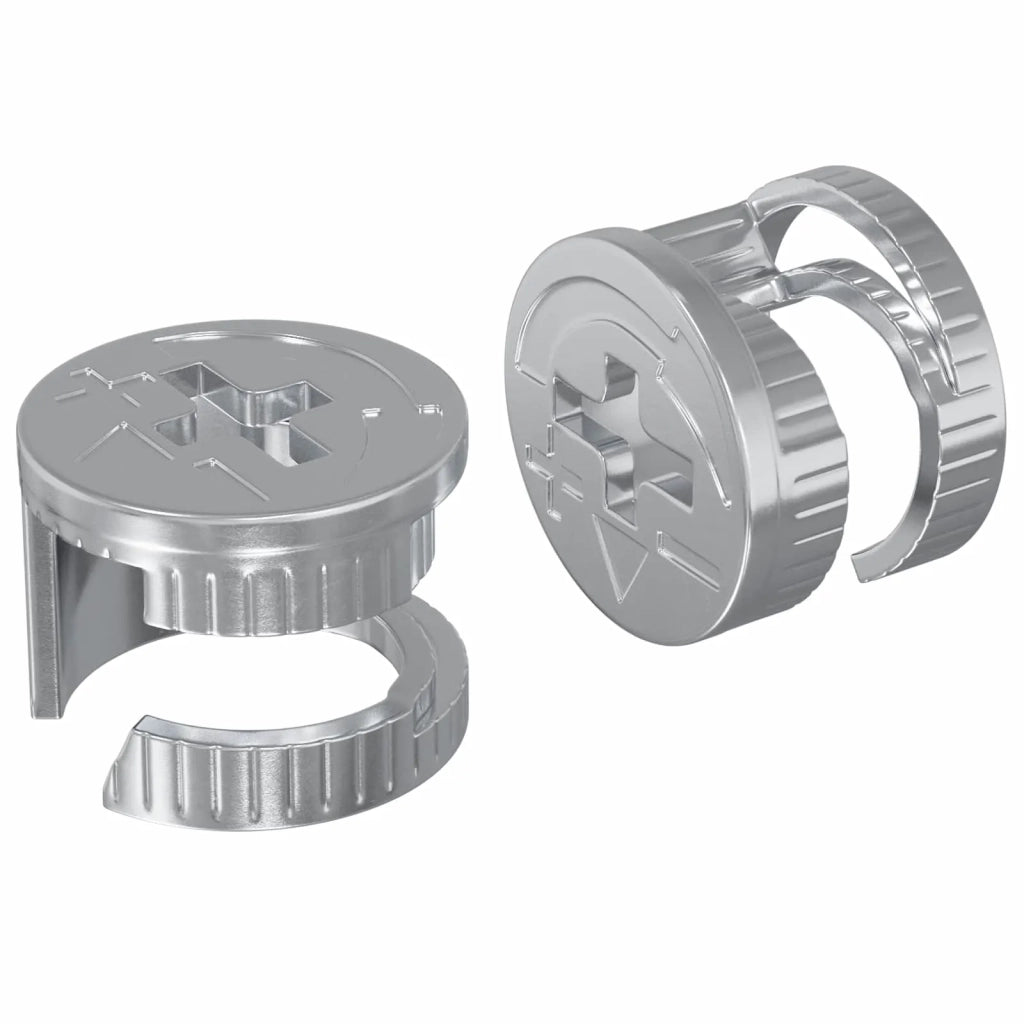 Dadi con bloccaggio a cam 2 pz Argento 15 x 11,5 mm Metallo CFW4622780