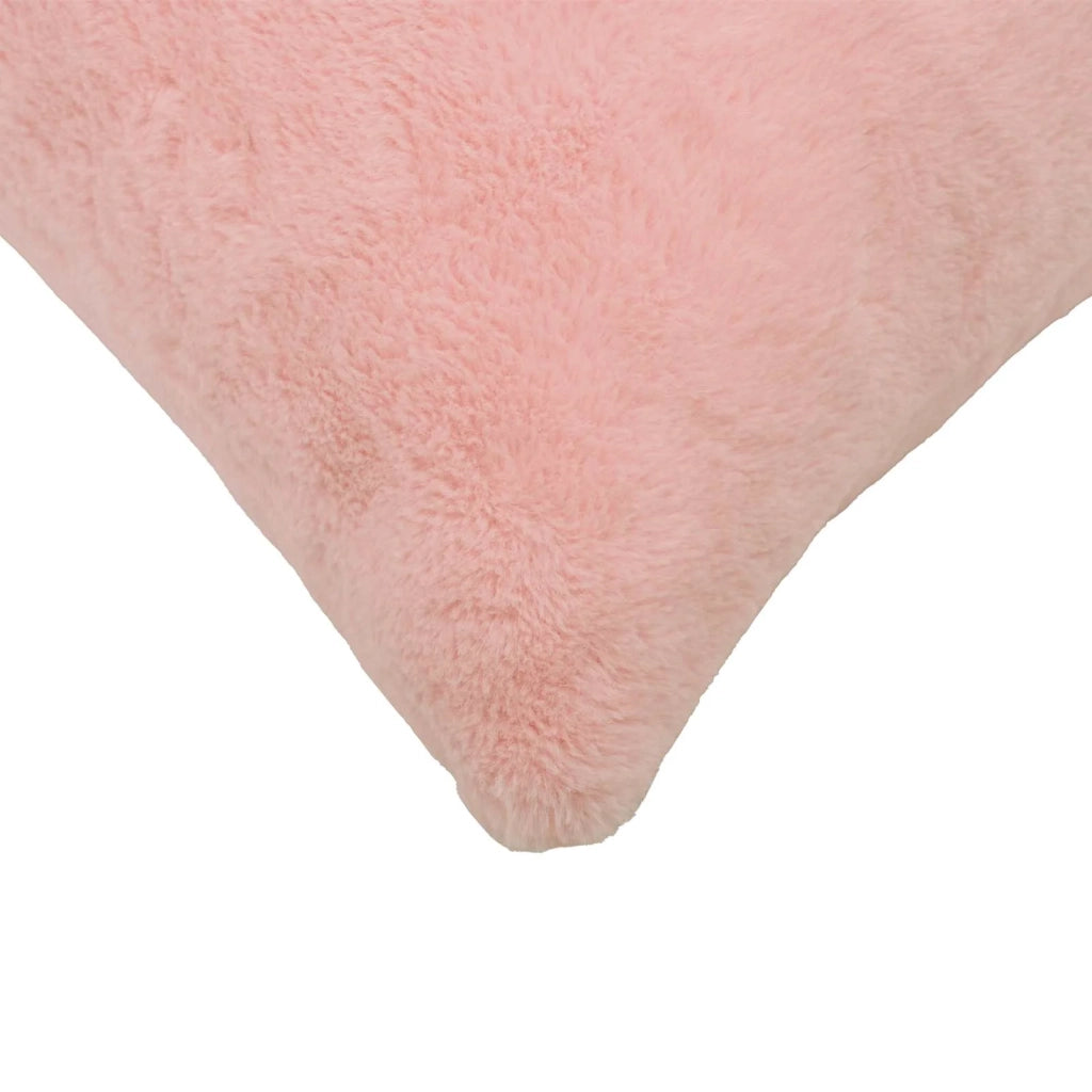 Federa 2 pz HEERLEN Rosa 50 x 75 cm Pelliccia di Coniglio Finta 911845