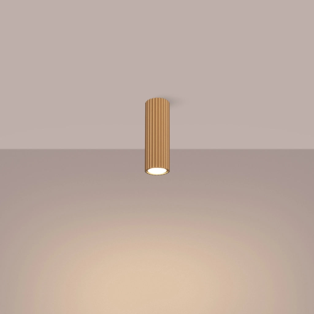 Spot soffitto GRAVIO Pure Lume oro tondo 20cm GU10