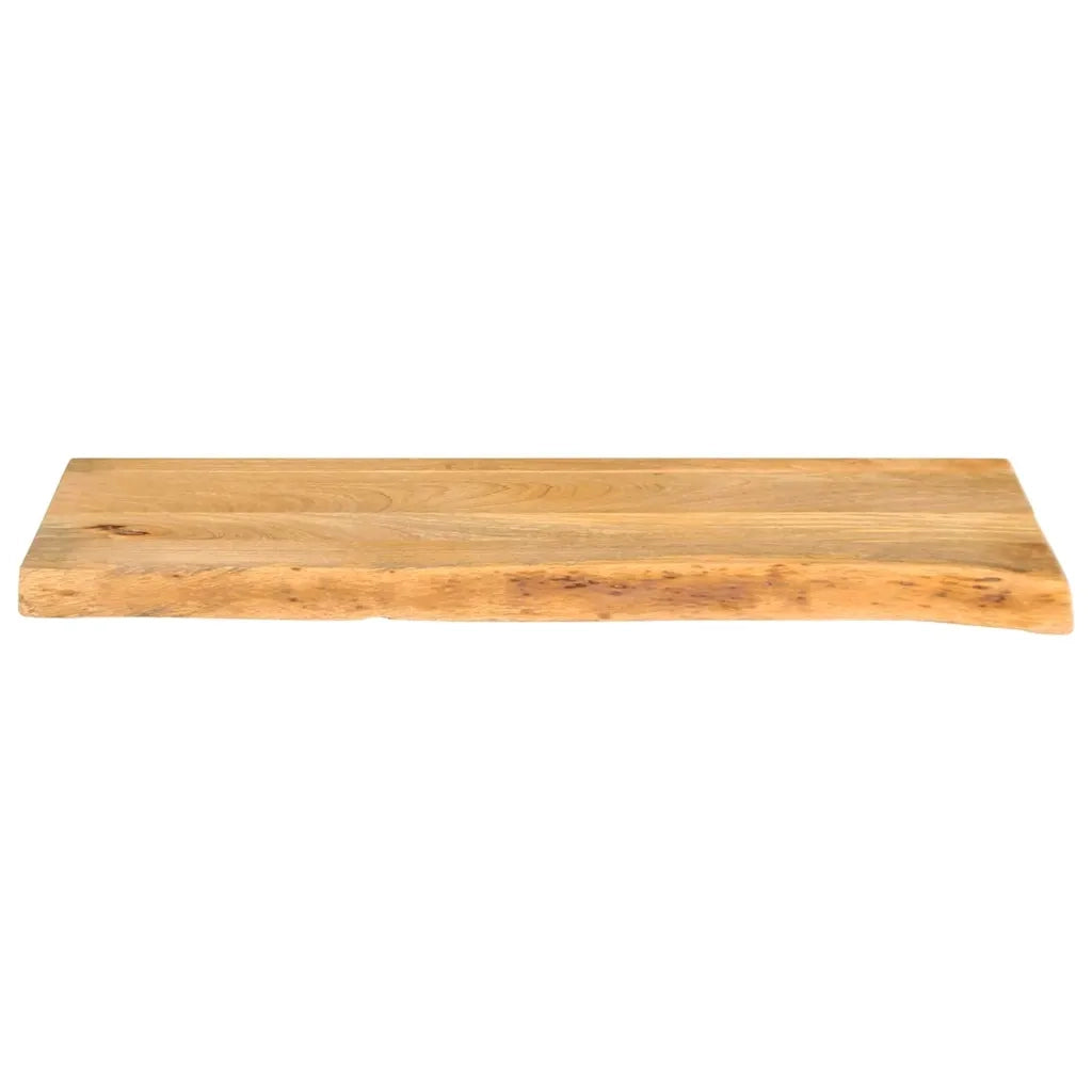 Piano Tavolo Bordi Vivi 90x40x2,5 cm in Legno Massello di Mango 370443