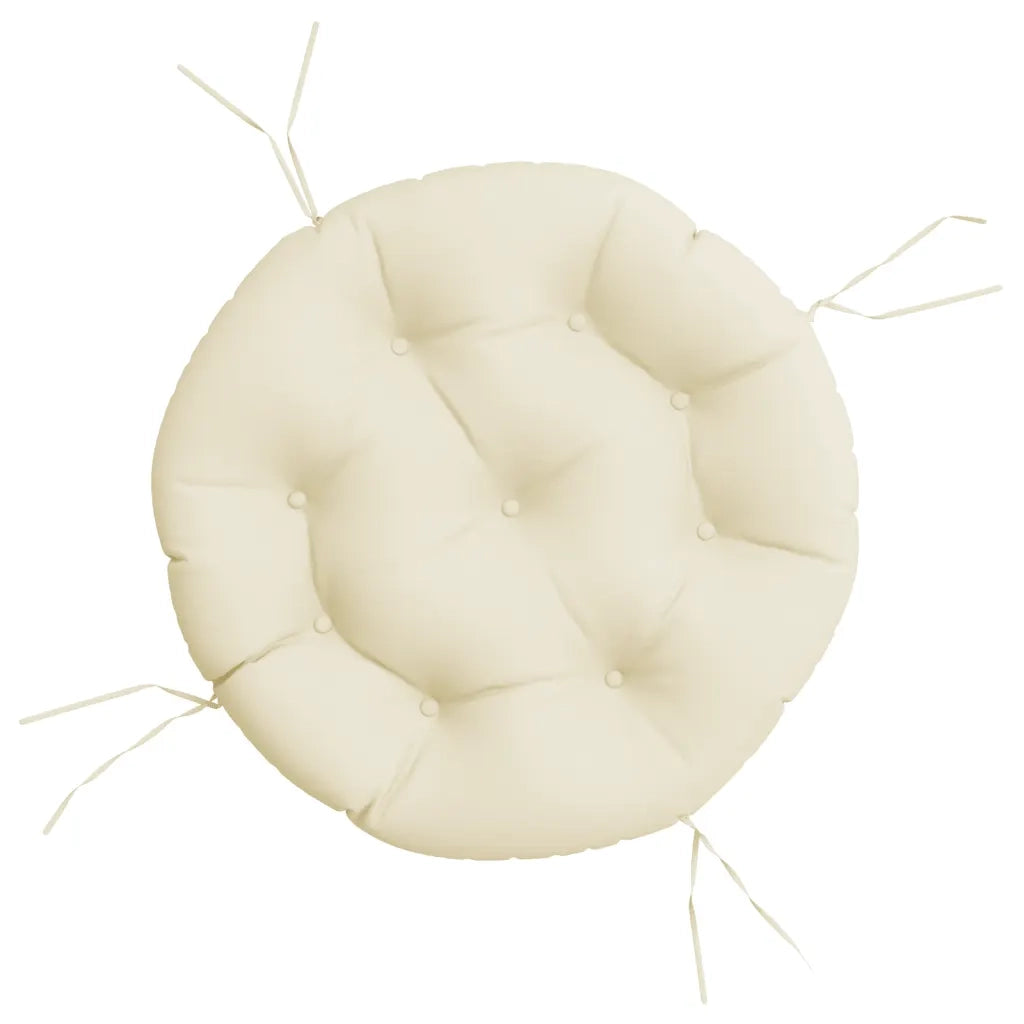 Cuscino Rotondo Crema Ø 60x11 cm in Tessuto Oxford 361942