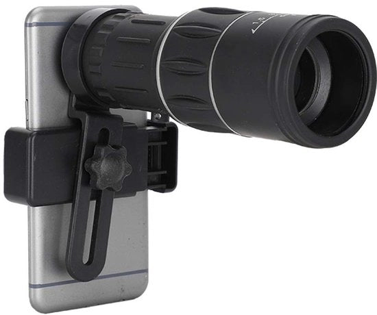 Verrekijker 16X acqua resistente - Monoculare - Verrekijker a prisma - Adatto per escursioni/campeggio - Inclusa supporto per smartphone - Tubo telescopico in ABS - Telescopio