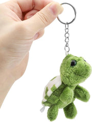 Sostegno chiave tartaruga 8 cm animale peluche hanger regalo tashanger (verde)