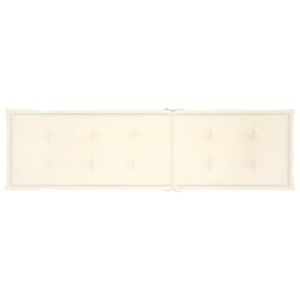 Sdraio da Esterni con Poggiapiedi e Cuscino Massello di Acacia cod mxl 73504