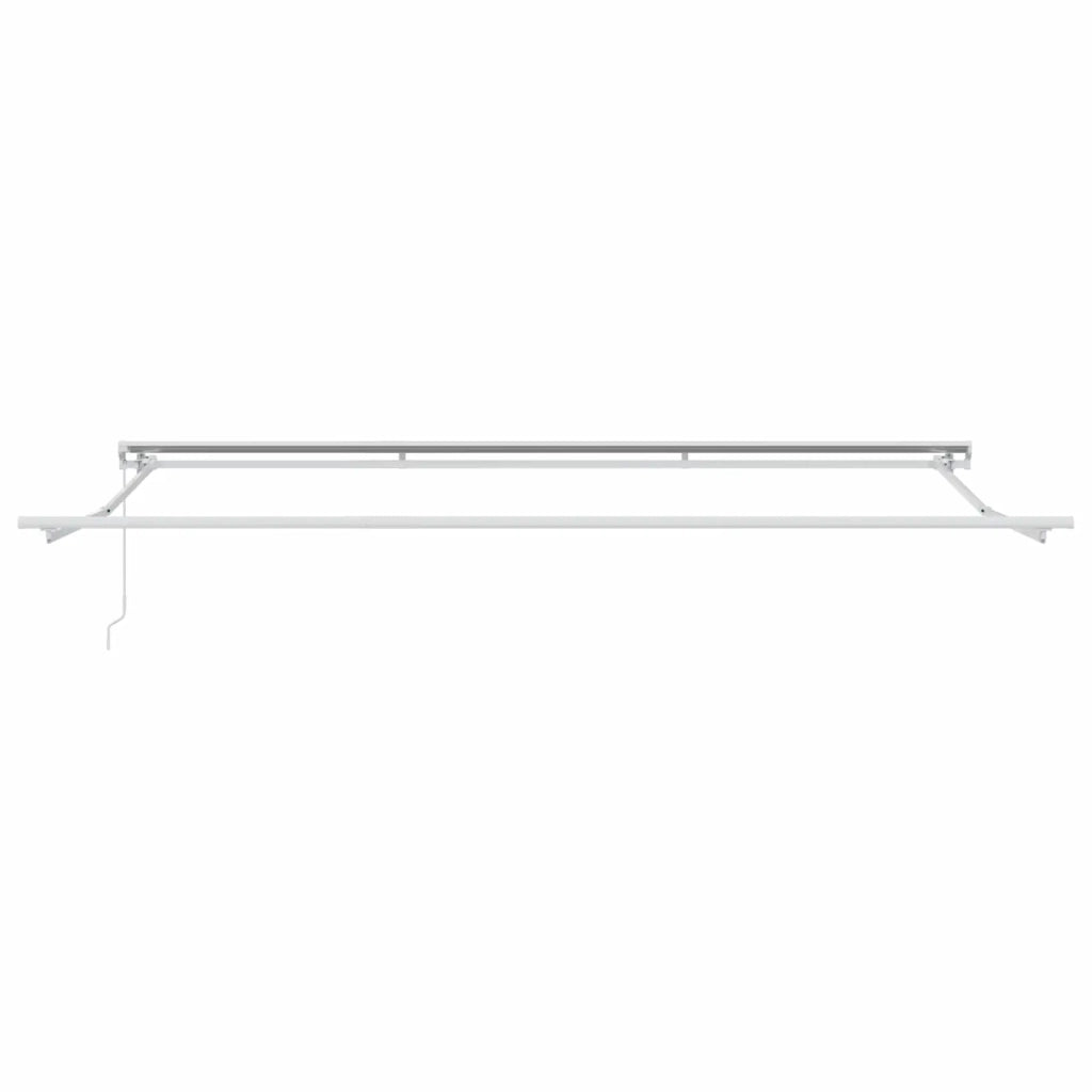 Telaio di tenda manuale Regolabile Bianco 5 x 3 m Acciaio 42024785