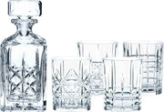 Set di whiskey in vetro di lusso con caraffa e bicchieri