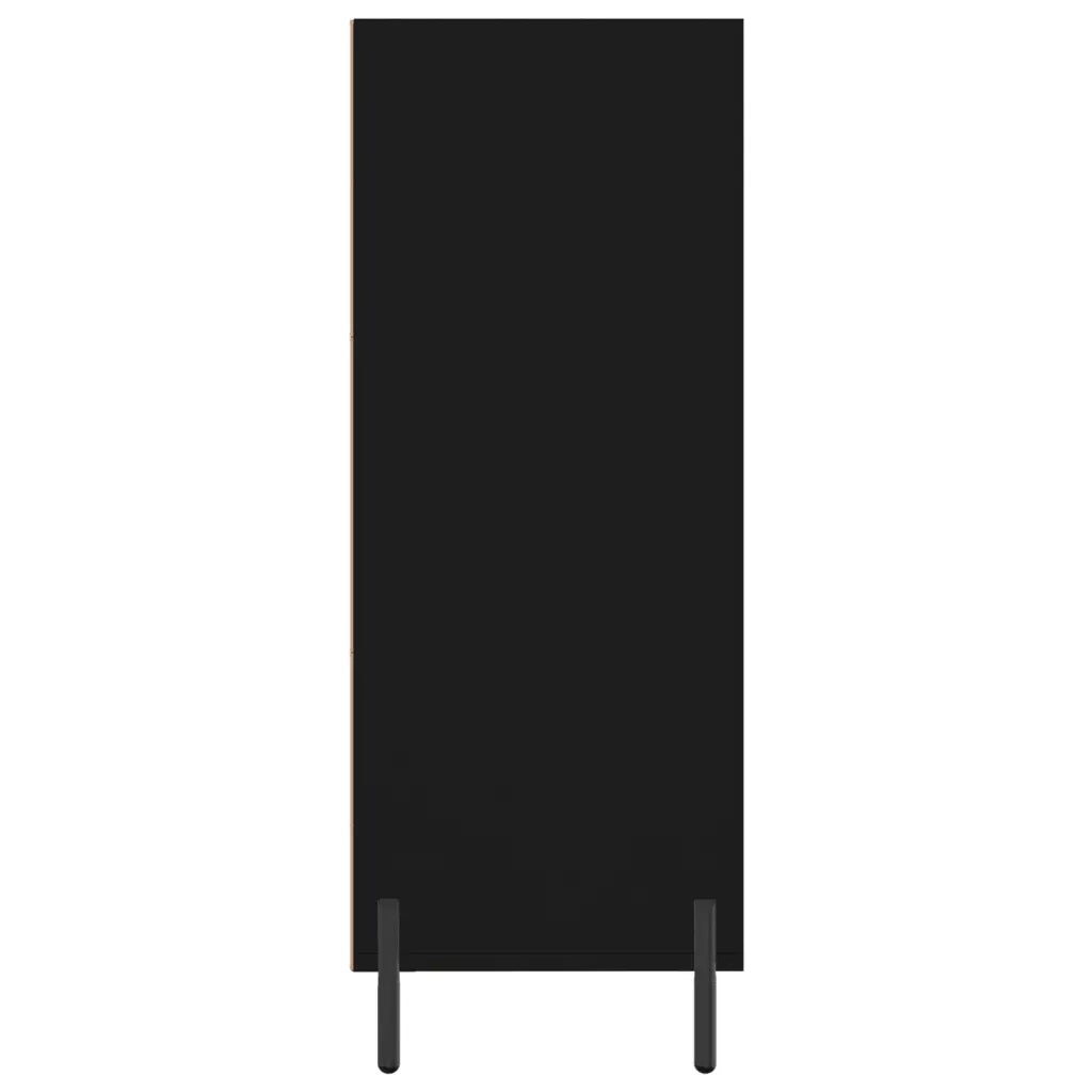 Scaffale Nero 69,5x32,5x90 cm in Legno Multistrato 828373