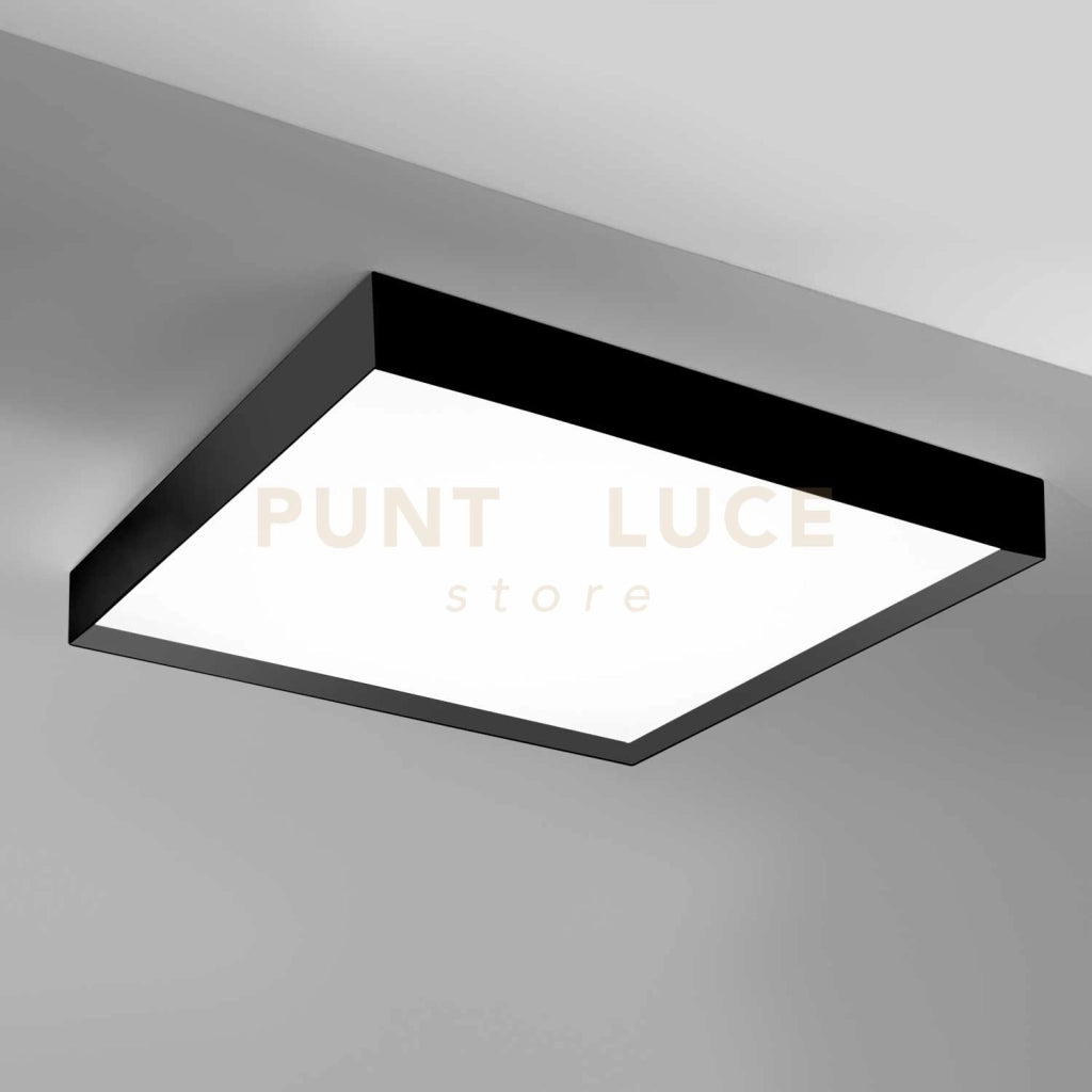 AOI P/G - PLAFONIERA ALLUMINIO NERO A LED 3000-4000K  6000-6300lm 80W DIMMERABILE