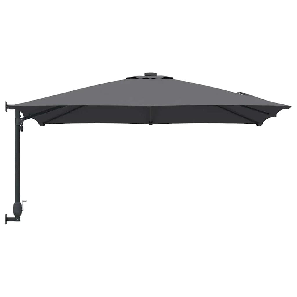 Ombrellone da giardino moderno basculante 248,5 x 247,5 x 160 cm in poliestere antracite 02_0058636