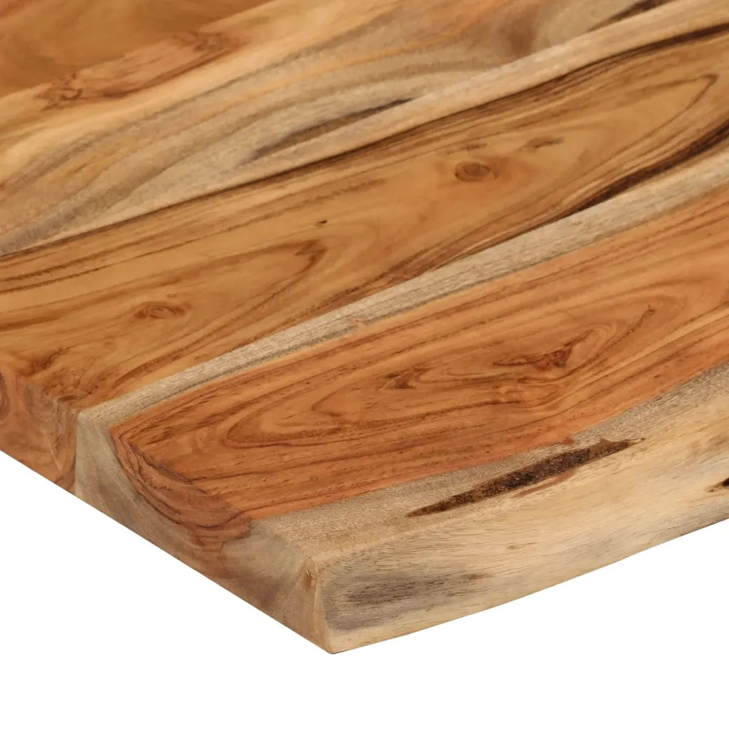 Mensola a Muro 60x40x3,8cm Rettangolare Legno Acacia Bordi Vivi 370296