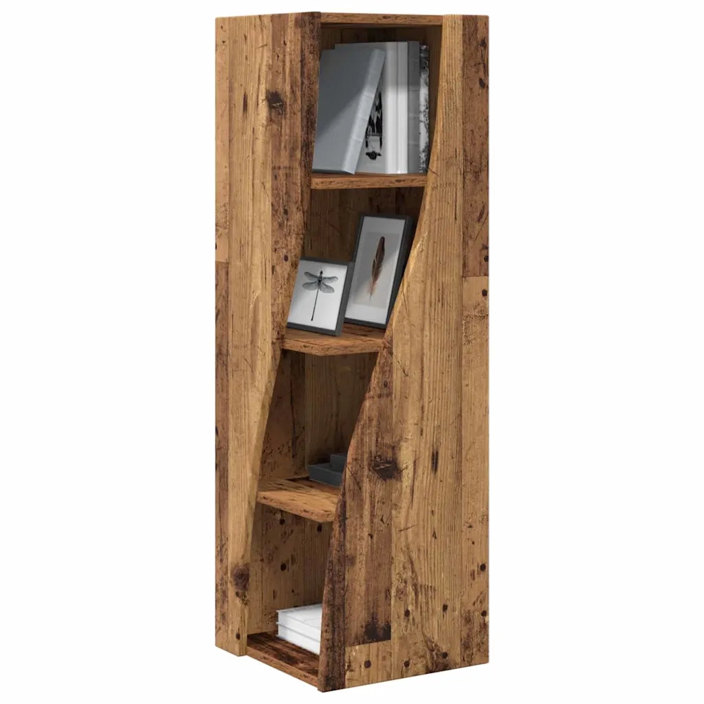 Mobile angolare Legno vecchio 32x32x102cm Legno multistrato 889863