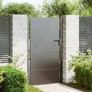 vidaXL Cancello da giardino con blocco Nero 105 x 200 cm