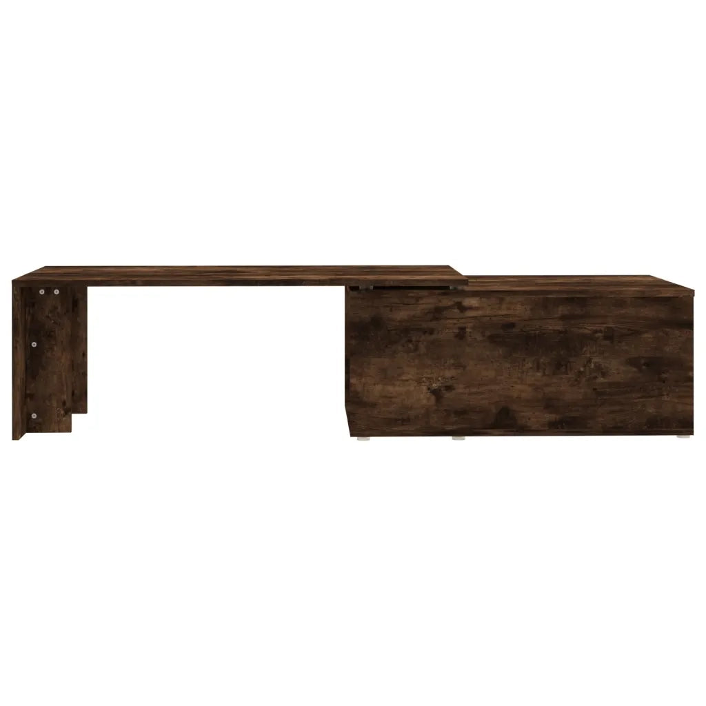 Tavolino da Salotto Rovere Fumo 150x50x35 cm Legno Multistrato 815468