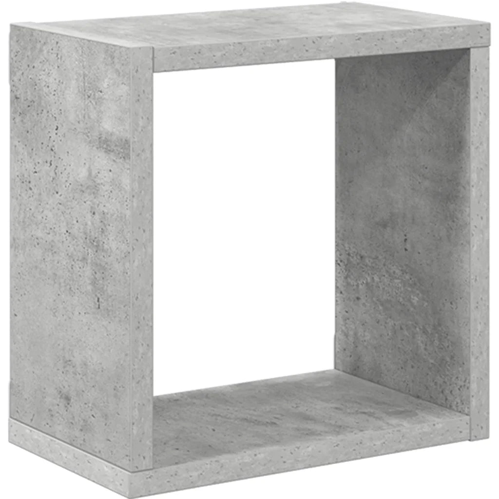 Mensole Parete a Cubo 4 pz Grigio Cemento 26x15x26 cm 807038