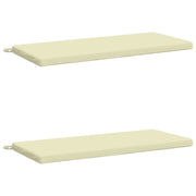 Cuscini per Panchina a 2 Pezzi SOEST 2 pz 100% Poliestere Crema 949347
