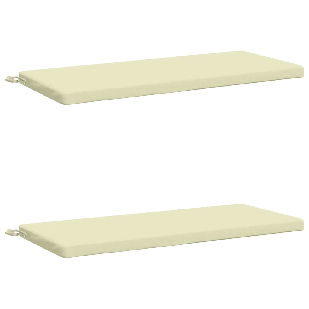Cuscini per Panchina a 2 Pezzi SOEST 2 pz 100% Poliestere Crema 949347