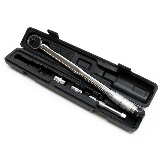 Chiave dinamometrica 1/2" (12,7mm) 28-210Nm acciaio al carbonio Bussole 17mm 19mm