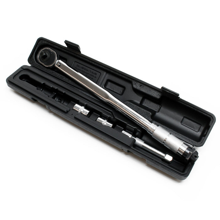 Chiave dinamometrica 1/2" (12,7mm) 28-210Nm acciaio al carbonio Bussole 17mm 19mm