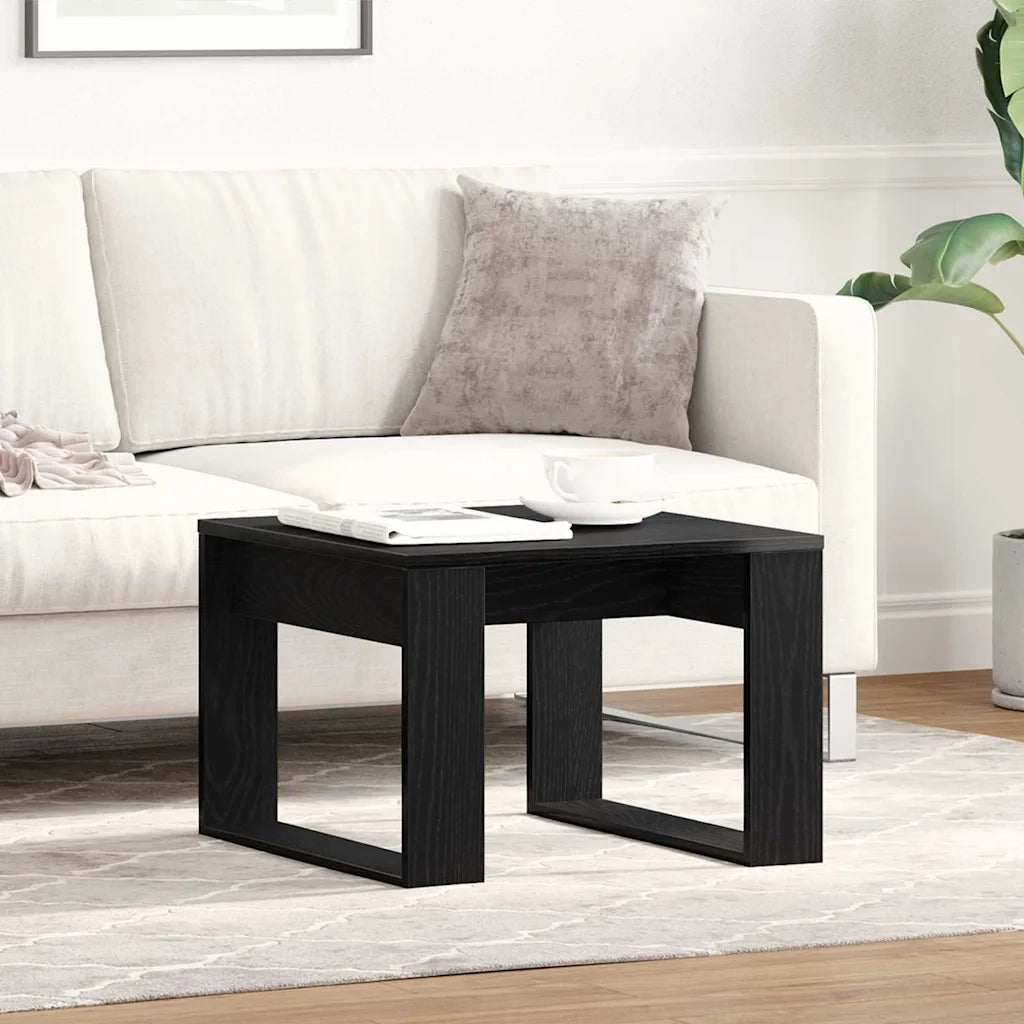 Tavolino da salotto Rovere Nero 50 x 50 x 35 cm 862679