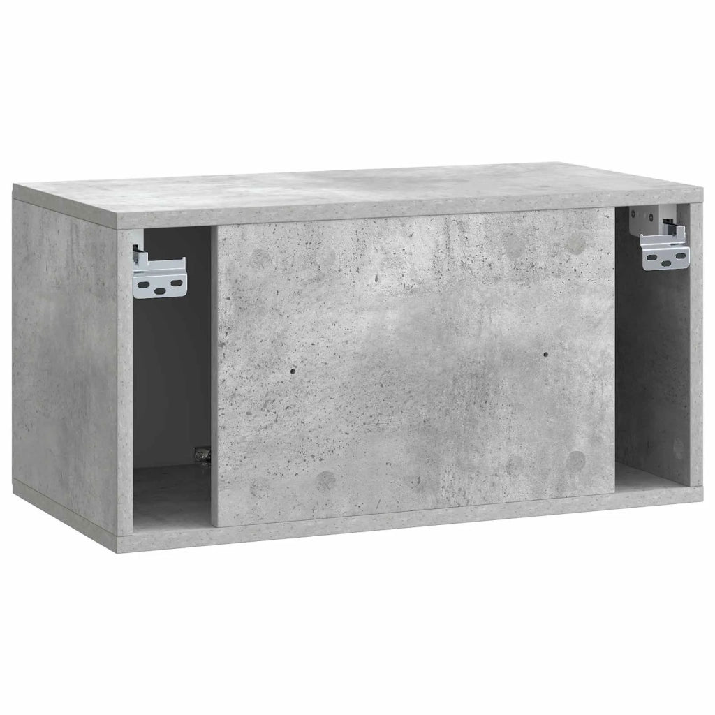Mobile Porta TV da Muro 59,5 x 31 x 30 cm Grigio Cemento